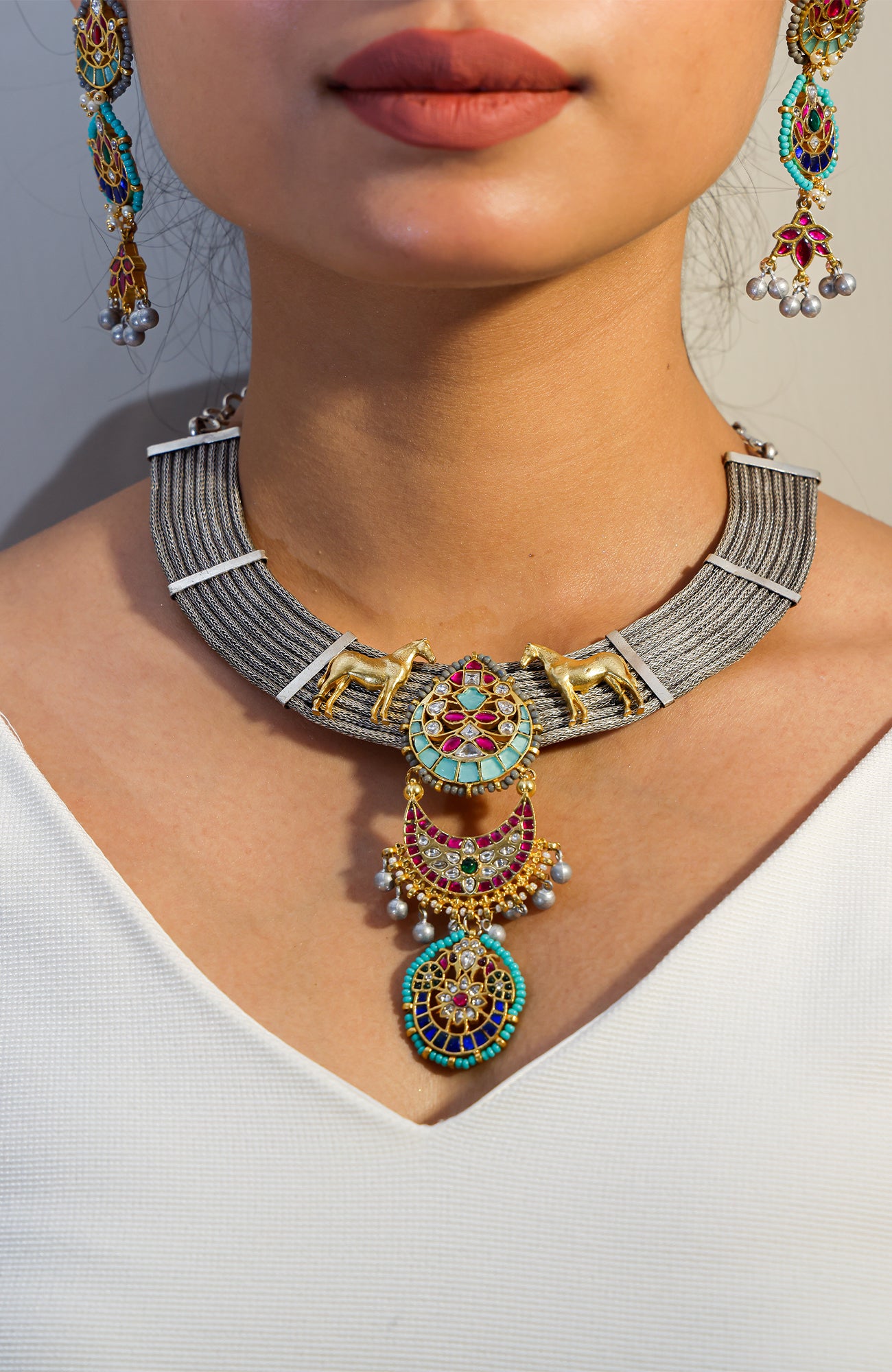 Multicolor Zeenat Necklace Set