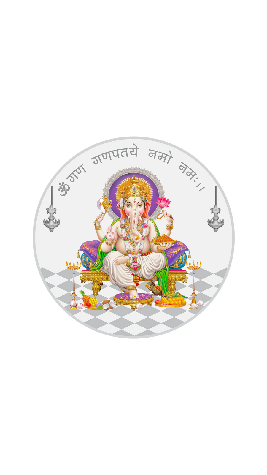 Load image into Gallery viewer, Ganesh JI 999 Silver Coloured Coin
