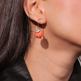 Dainty Orange Bulb Earrings