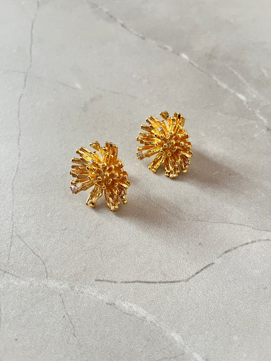 Mini Poppy Flower Earrings