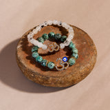 Turquoise Beads Om Rakhi