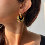Everyday Gold Enamel Earrings