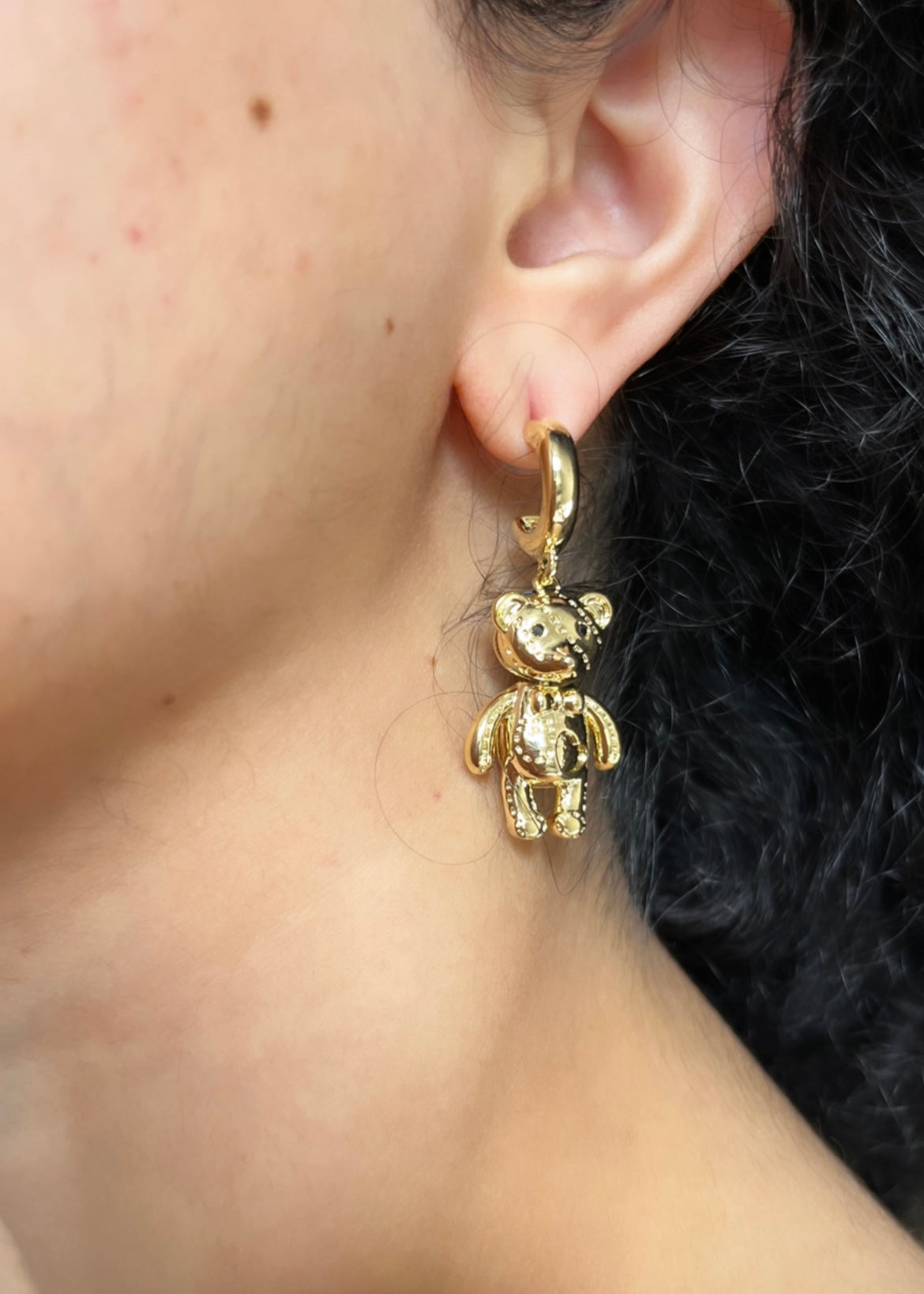 Teddy Drop Earrings