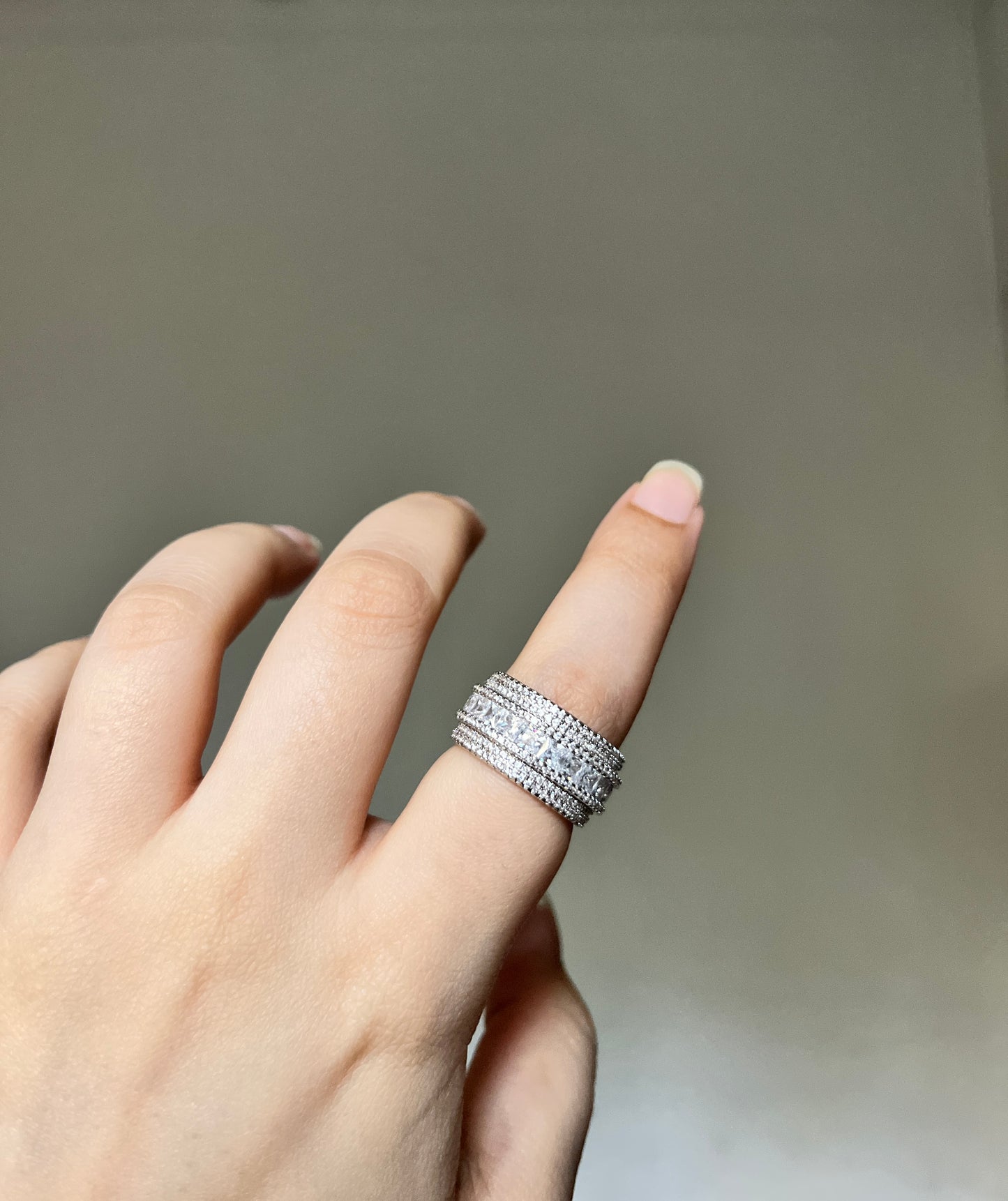 Eternity Diamanté Band Ring