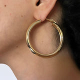 Evie Gold Hoop Earrings