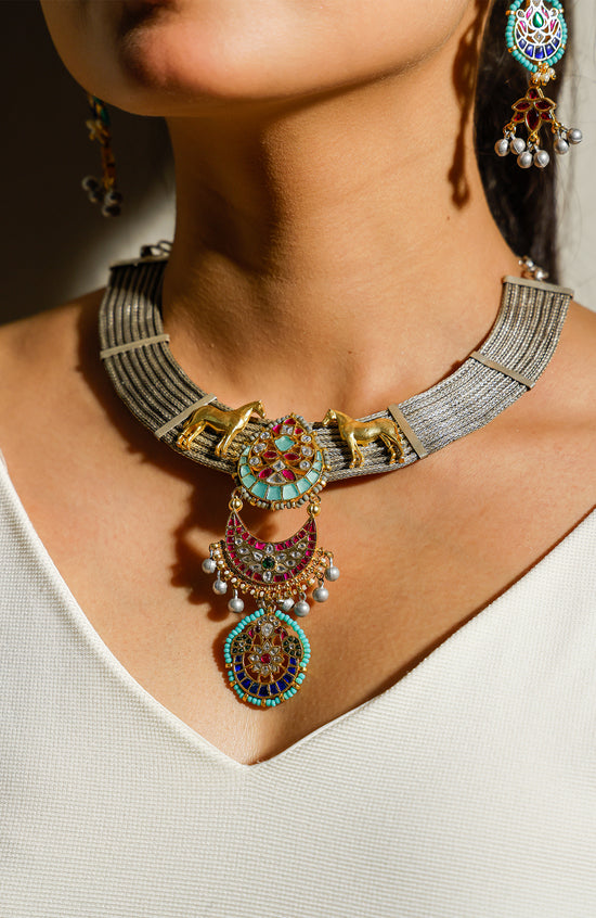 Multicolor Zeenat Necklace Set