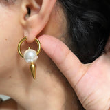Zara Pearl Ball Earrings