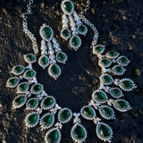 American Diamond Necklace with Earrings