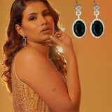 Aashna Hegde In Drop Diamanté Necklace And Earrings Set