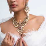 Surangana Polki Necklace with Earrings