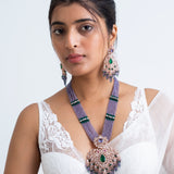 Laavnya Mala Polki Necklace with Earrings