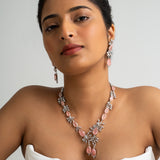 Rose Mary Necklace with Earrings