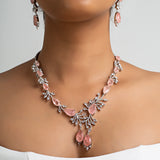 Rose Mary Necklace with Earrings