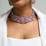 Pure Enchantment Choker Necklace with Earrings