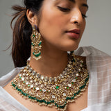 Chandani Vali Necklace with Earrings & Maang Tika