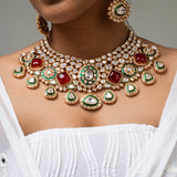 Triveni Rajan Necklace with Earrings & Maang Tika