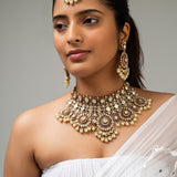 Chandrika Shringaar Necklace with Earrings & Maang Tika