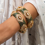 Green Cascade Bangles