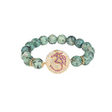 Sea Green and Pink Bracelets