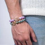 Sea Green and Pink Bracelets