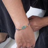 Hamsa Evil Eye Grey Band Bracelet