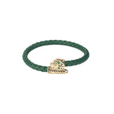 Sarpa Leather Green Bracelet