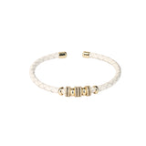 White Band Gold Bracelet