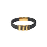 Gold Thread Black Bracelet