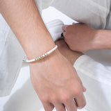 White Band Gold Bracelet