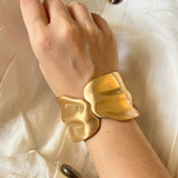Emma Gold Openable Cuff Bracelet