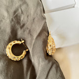 Mona Gold Chunky Hoop Earrings