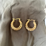 Mona Gold Chunky Hoop Earrings