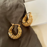 Mona Gold Chunky Hoop Earrings