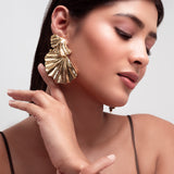 Gold Dessert Long Earrings