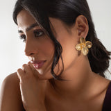 Gold Floral Earrings