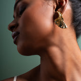 Sculpted Gold Earrings