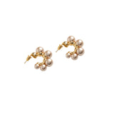 Pearl Gold Bauble Earrings