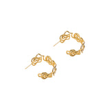 Zig Zag Pearly Long Dangling Earrings