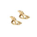 Sculpted Gold Earrings