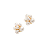 Pearly White Balls Stud Earrings