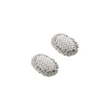 Honeycomb Silver Earrings