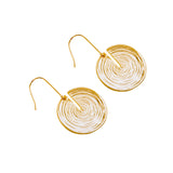 Circle of Life Golden Earrings