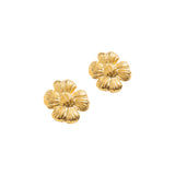 Flower Gold Gilded Earrings