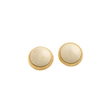 Kate Minimal Gold and Pearl Stud Earrings