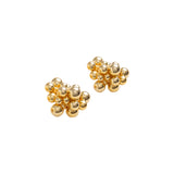 Golden Cluster Balls Stud Earrings