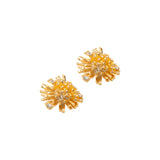 Golden Dandelion Earrings