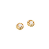 Oyster Gold Stud Earrings