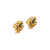 "Say What" Evil Eye Gold Earrings