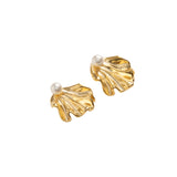 Eli Golden Pearl Earrings