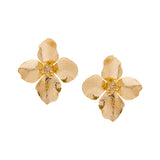 Gold Floral Earrings